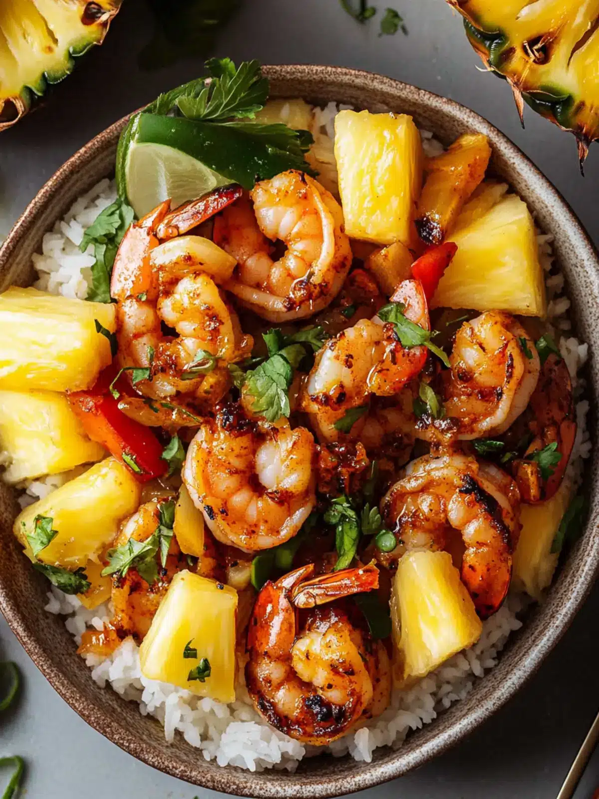 Jerk Shrimp & Pineapple Bowls