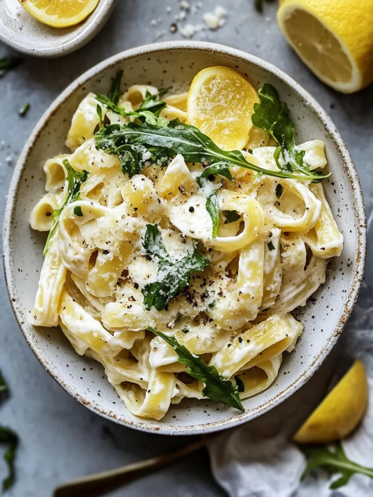 Lemon Ricotta Pasta With Arugula
