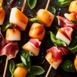Melon Prosciutto Skewers: The Ultimate Summer Snack Delight 4 Melon Prosciutto Skewers
