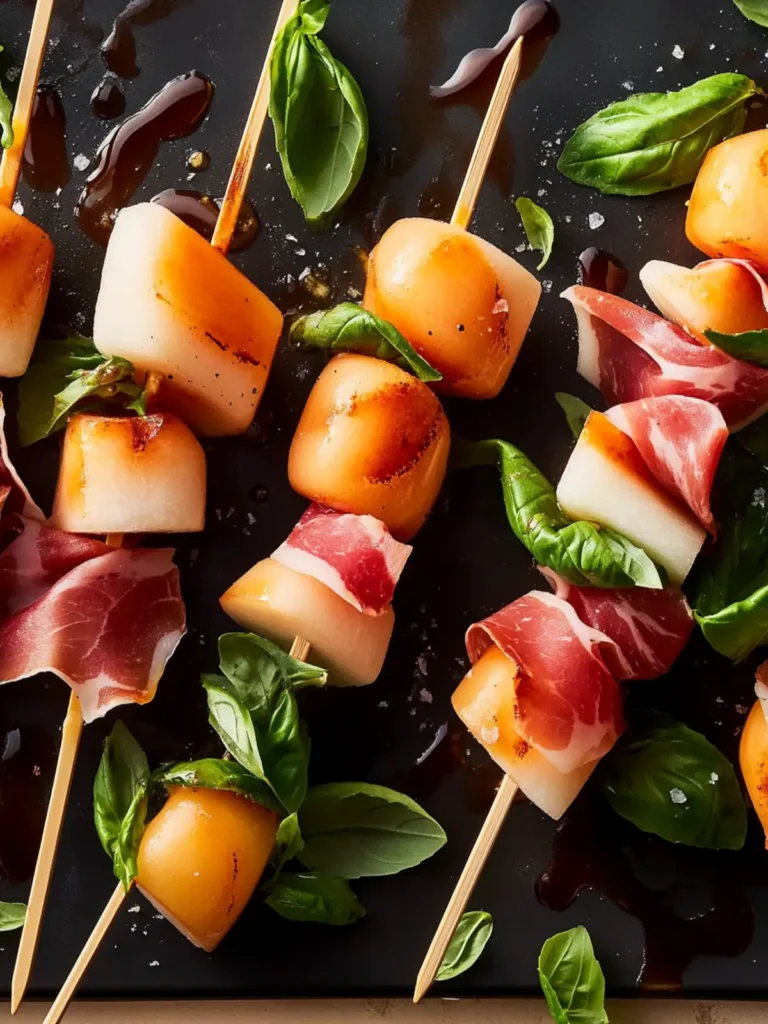 Melon Prosciutto Skewers