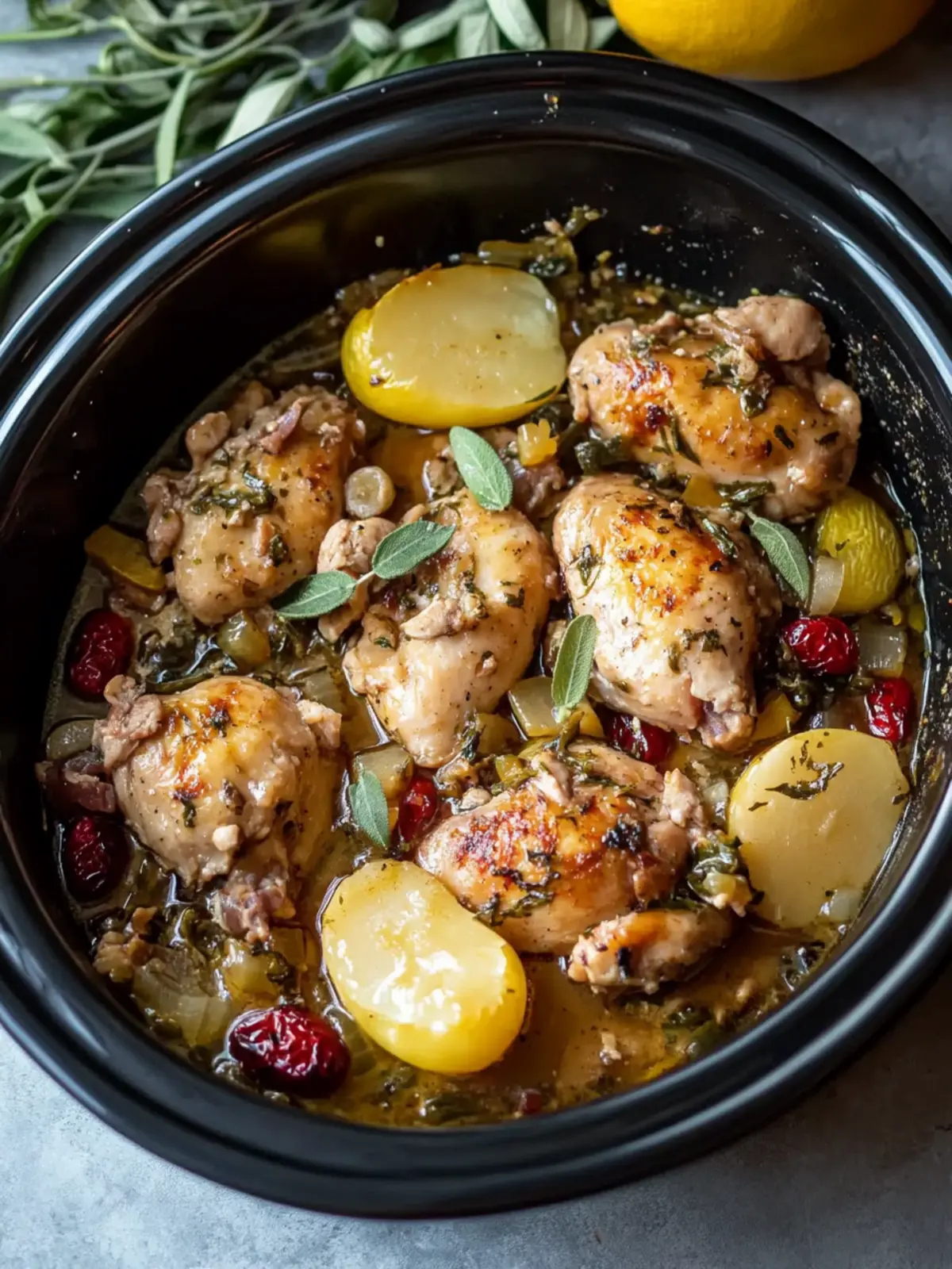 Chicken Scarpariello (Slow Cooker)