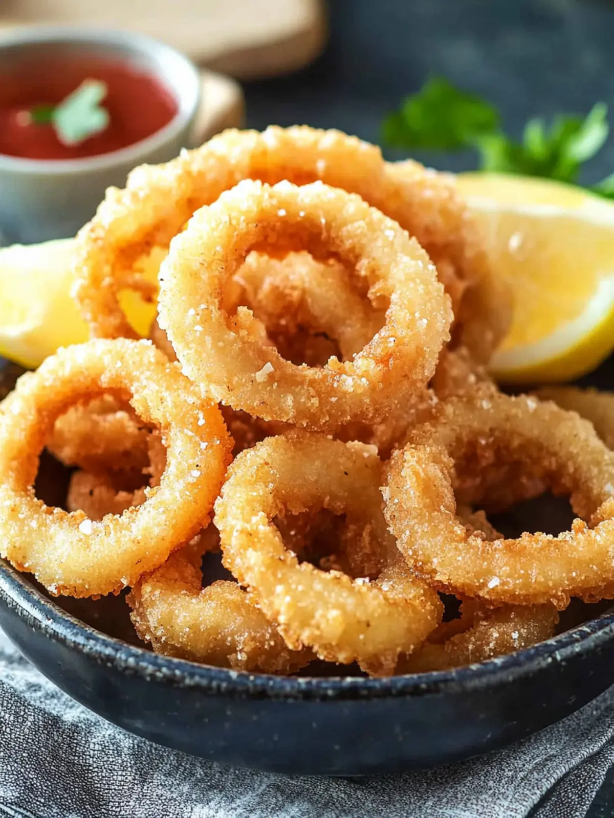 Restaurant-Style Crispy Calamari Rings with Just a Few Ingredients