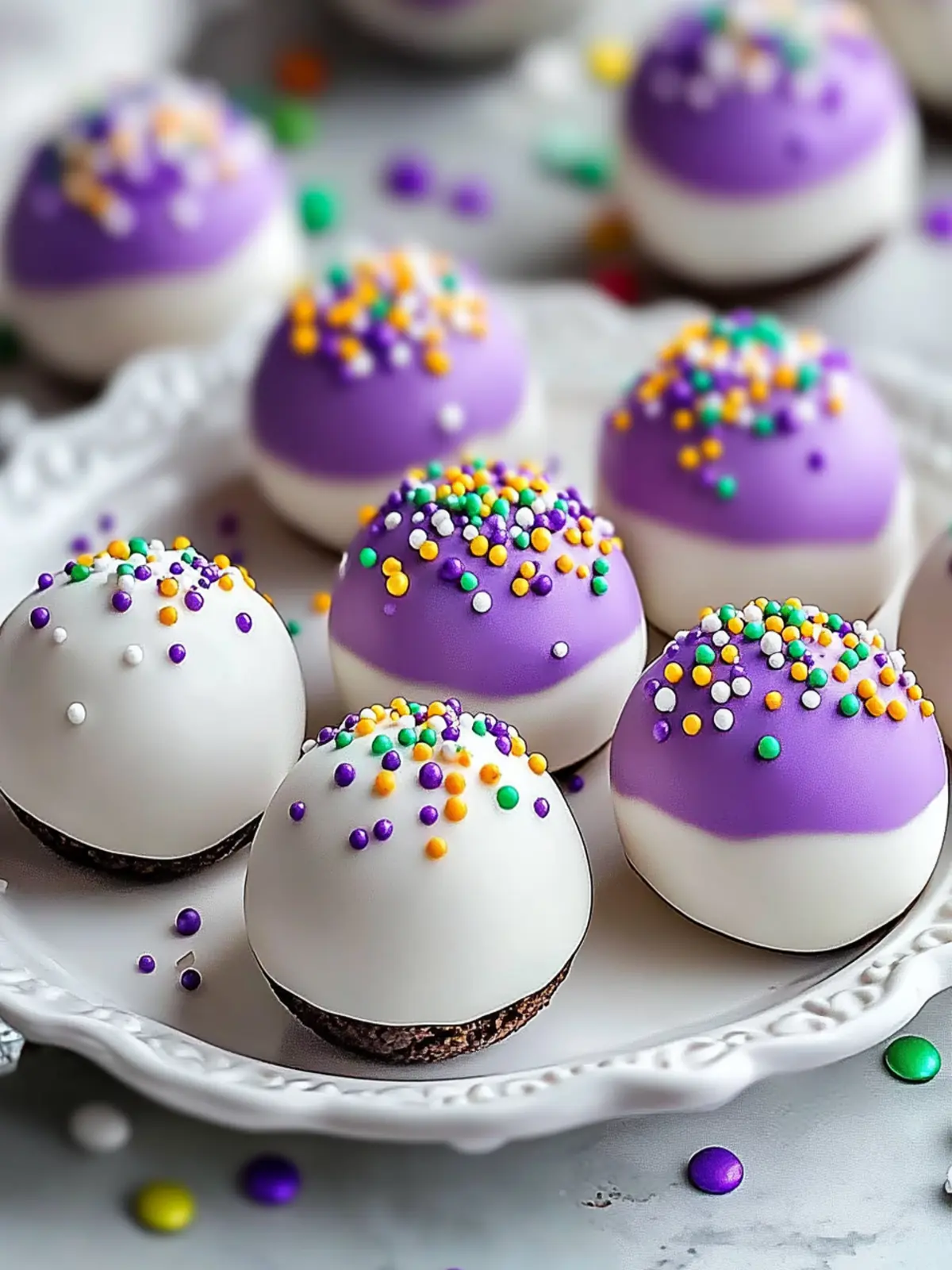 Decadent King Cake Oreo Balls: Your No-Bake Mardi Gras Delight