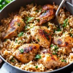 Garlic Parmesan Chicken and Rice (One Pot, 40 Minutes)