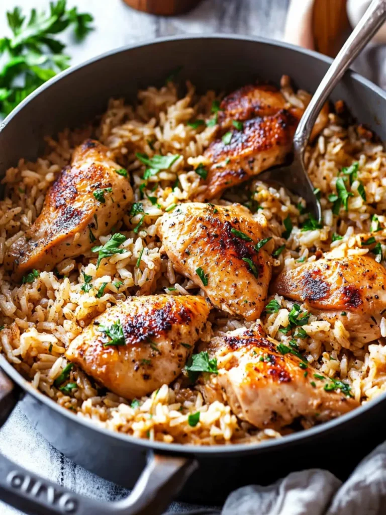 Garlic Parmesan Chicken and Rice (One Pot, 40 Minutes)