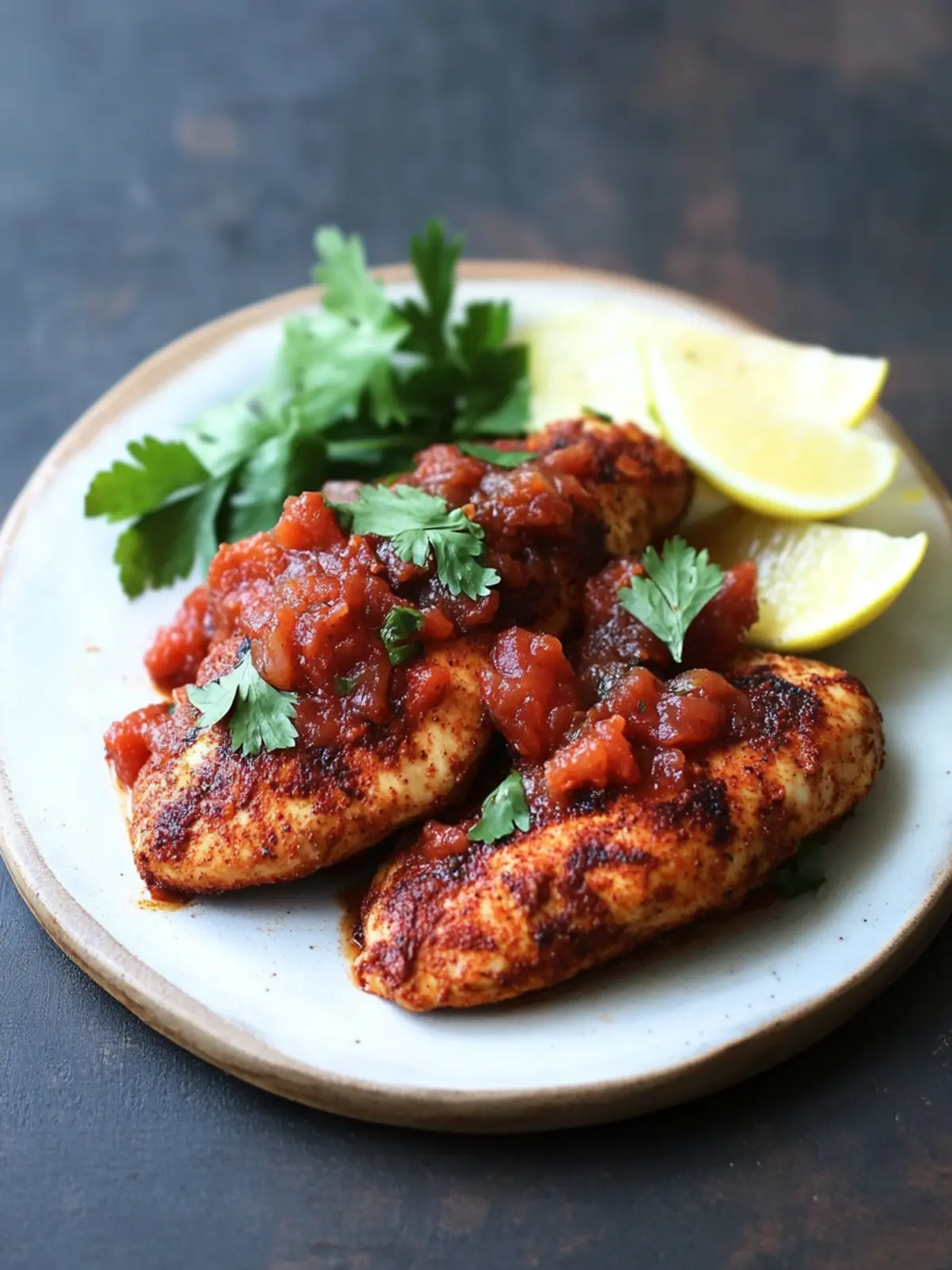 Spice Rubbed Salsa Chicken