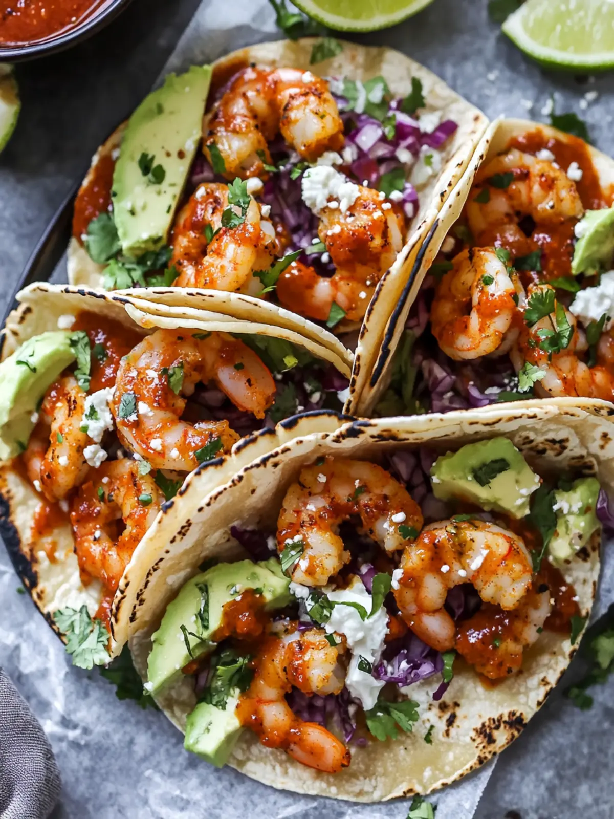 Chipotle Lime Shrimp Tacos with Chipotle Lime Sauce