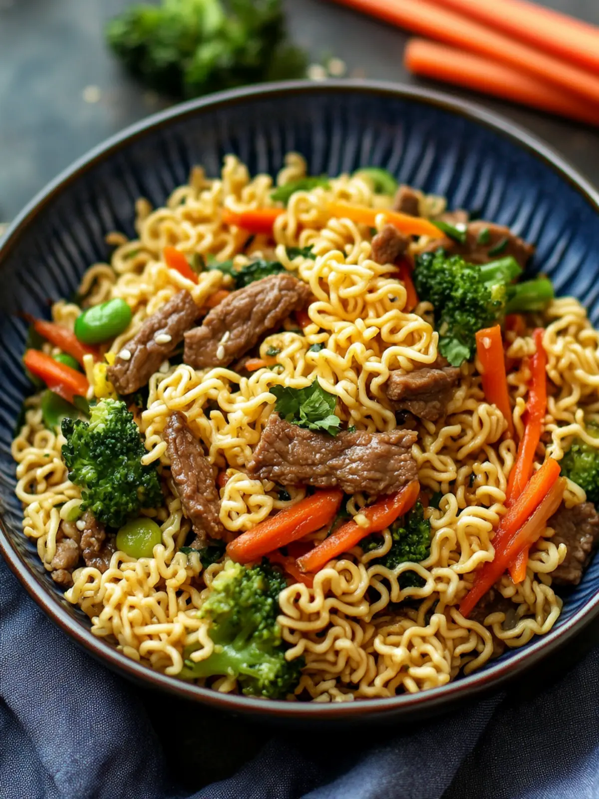 Quick Ramen Noodle Stir Fry