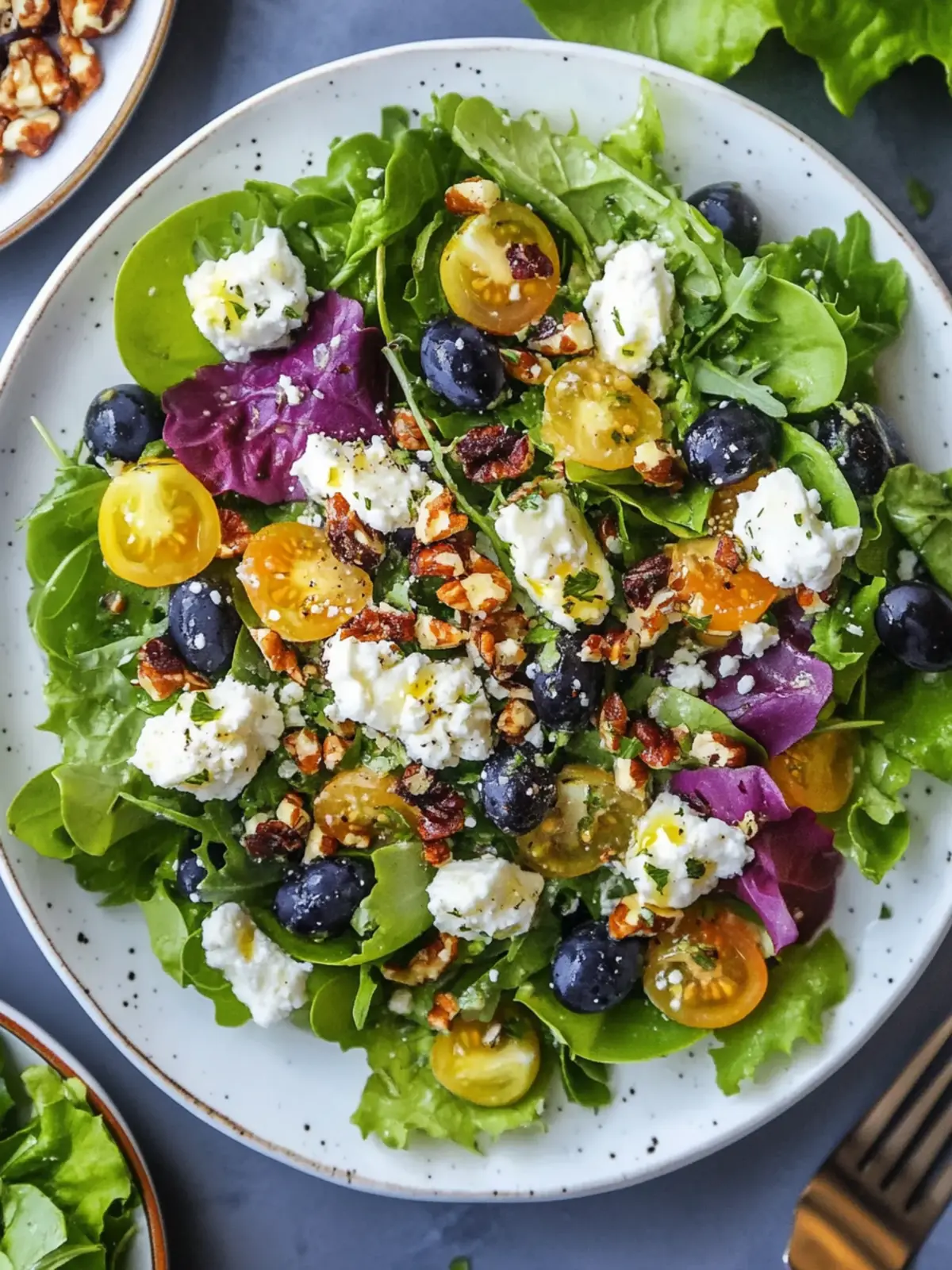 Tasty Easter Spring Salad with Goat Cheese