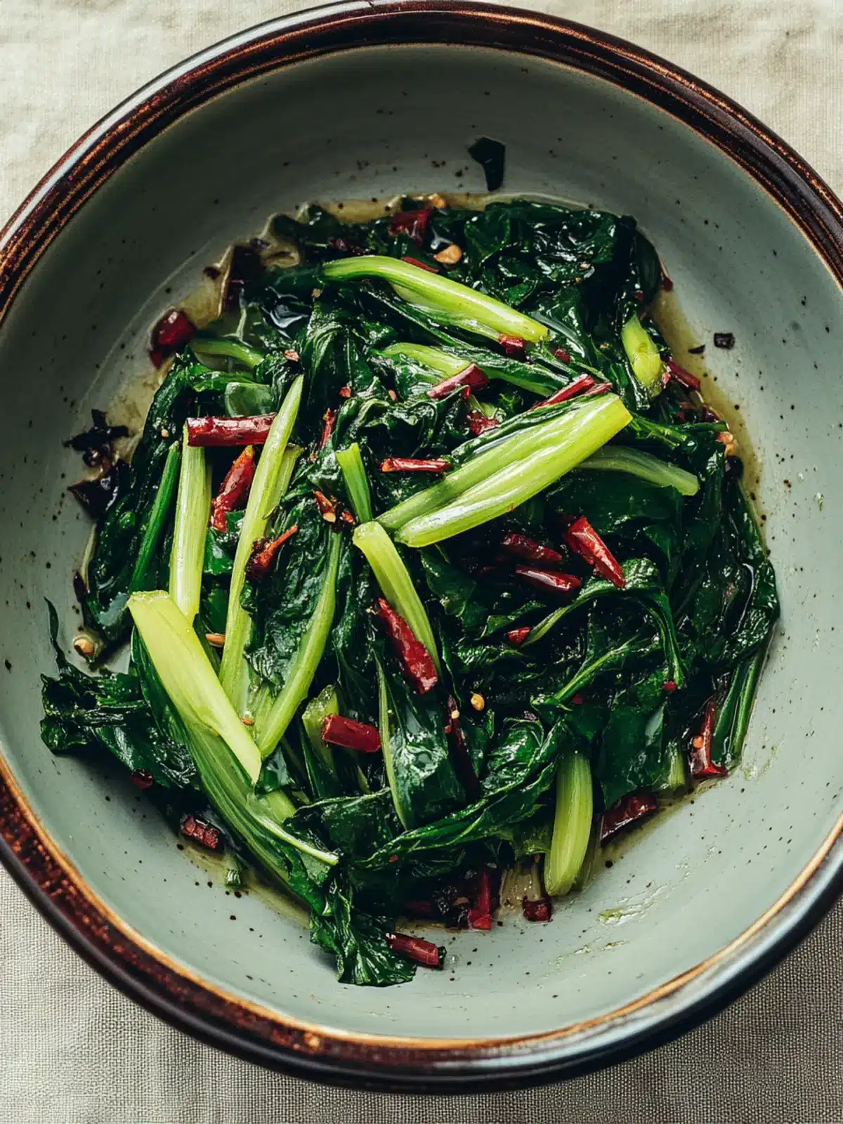 Stir-Fried Chinese Greens