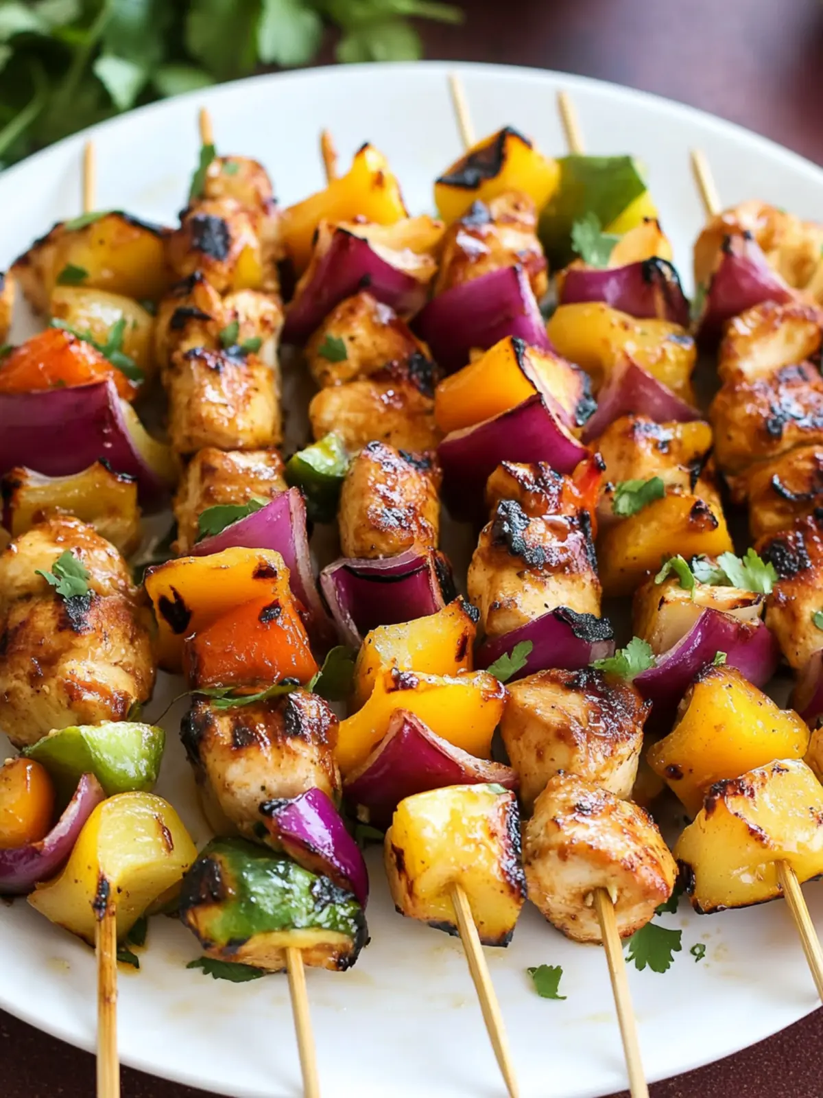 Hawaiian Chicken Kebabs