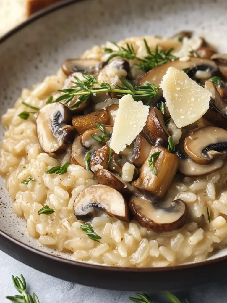 Homemade Italian Mushroom Risotto
