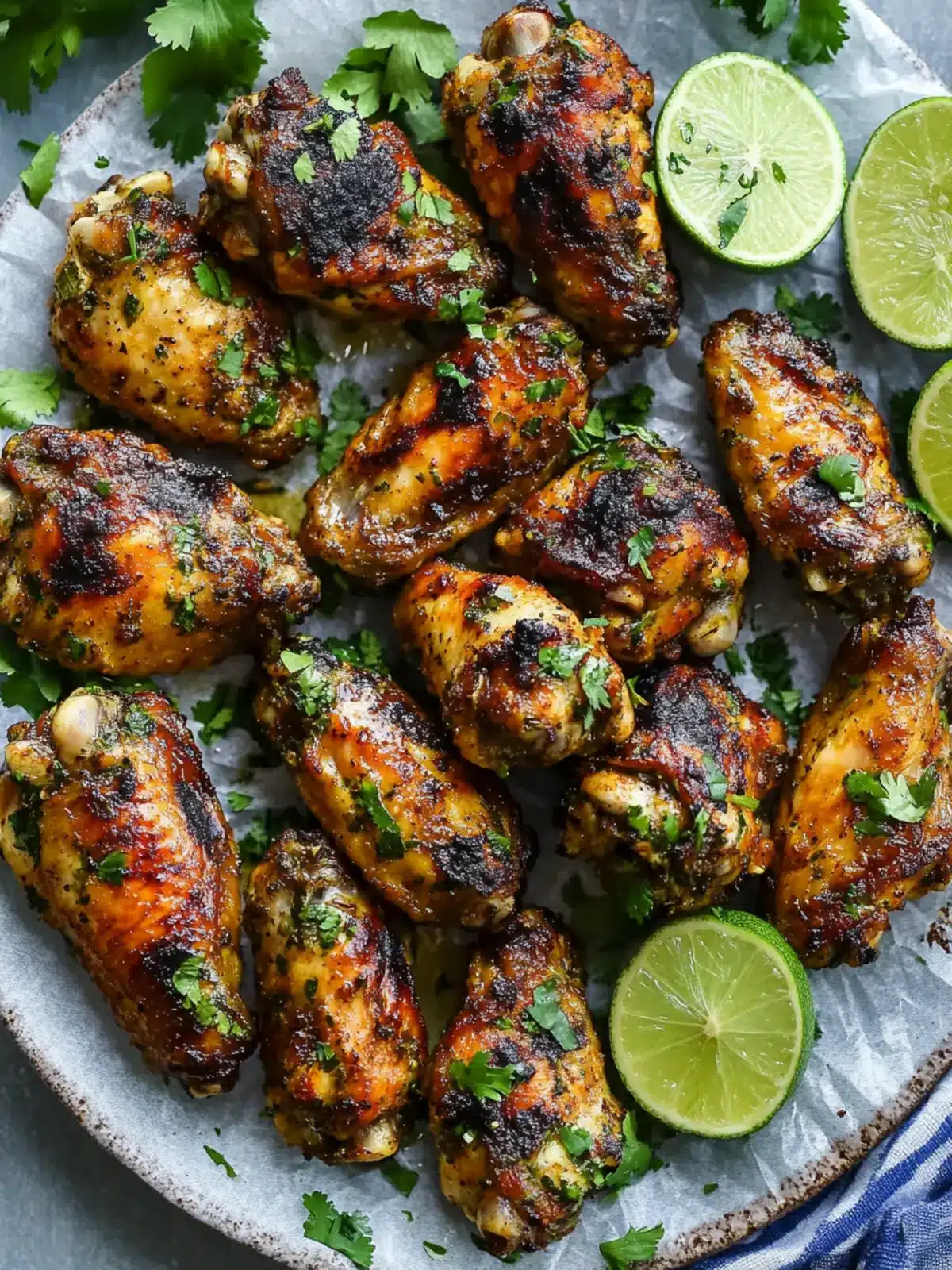 Easy Cilantro Lime Chicken Wings