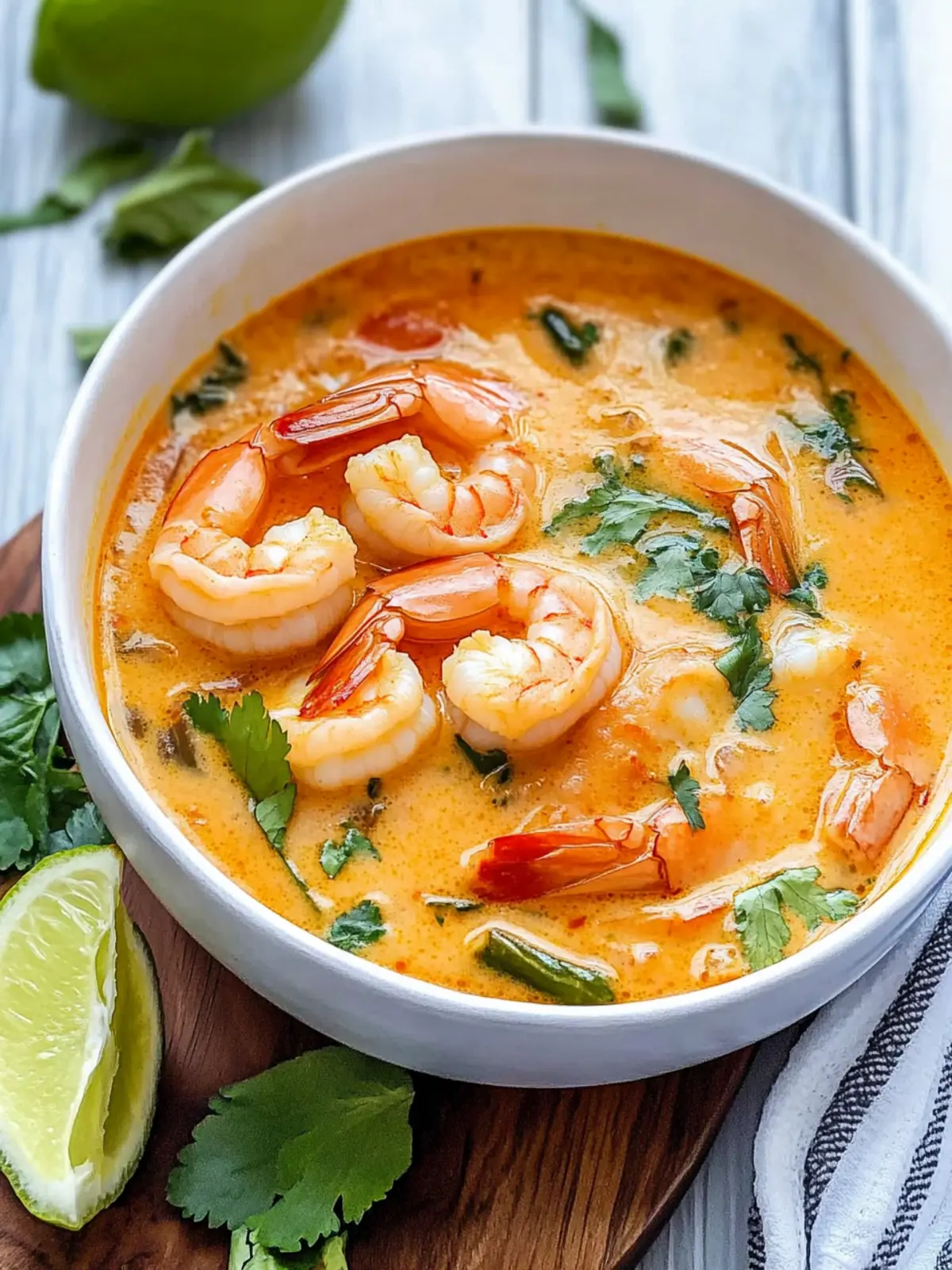 Easy Thai Shrimp Coconut Curry Soup