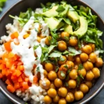 Hot Honey Chickpea Bowls