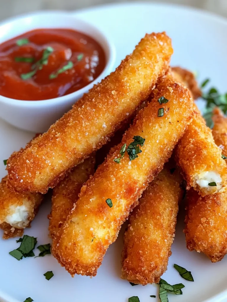Easy Fried Mozzarella Cheese Sticks