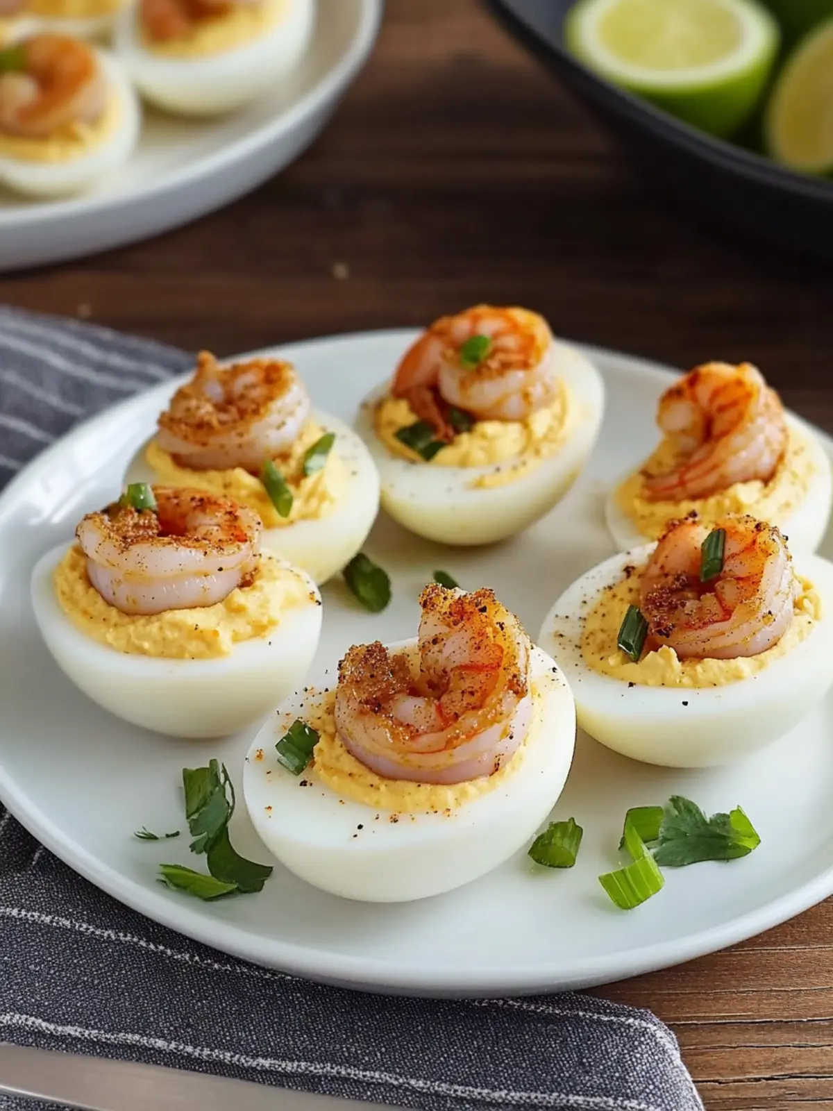 Cajun Deviled Eggs With Shrimp