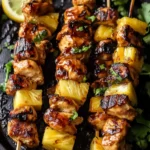 BBQ Pineapple Chicken Kabobs