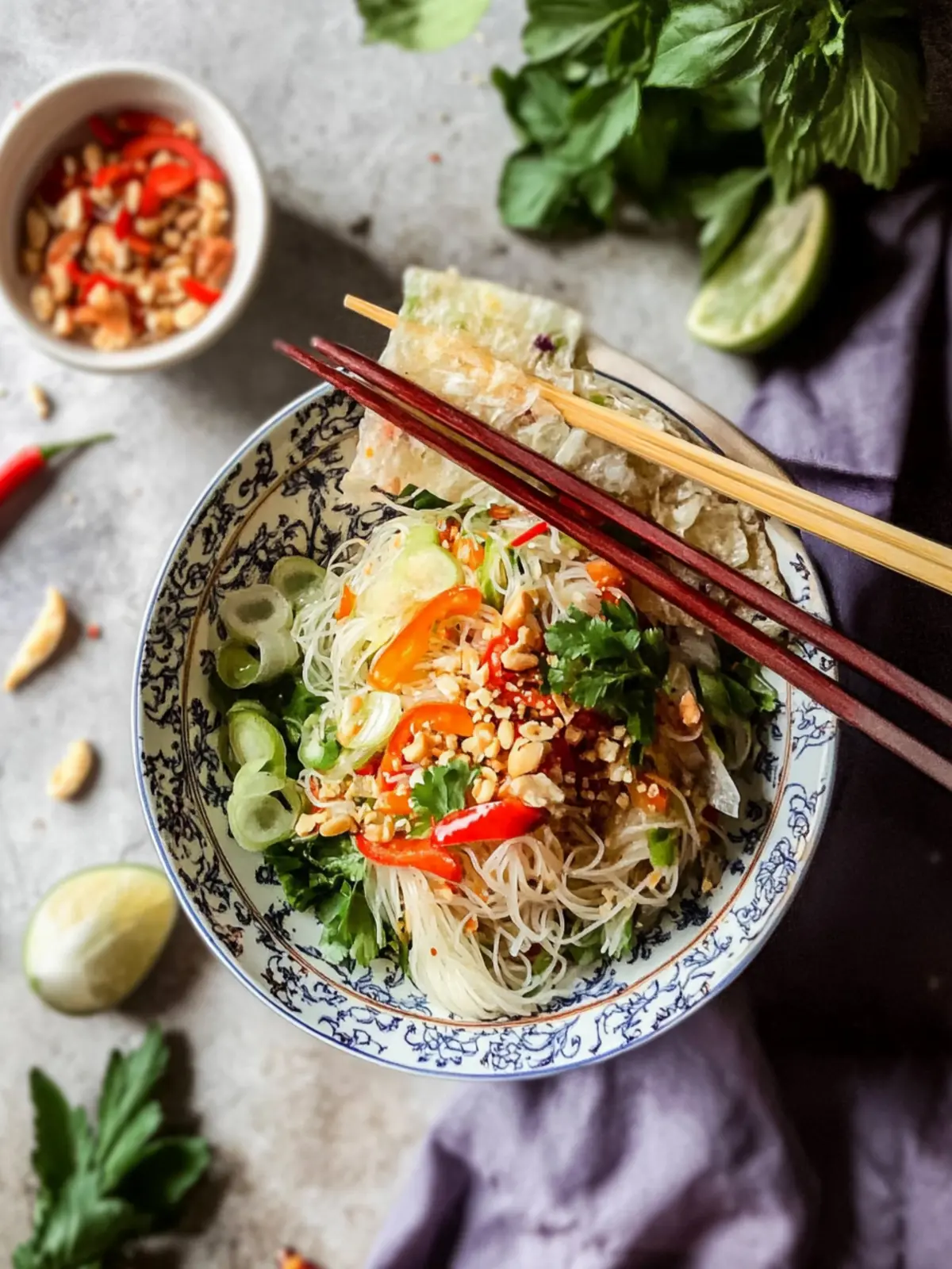 Thai Vermicelli Noodle Salad: A Fresh Twist for Any Celebration 3 Thai Vermicelli Noodle Salad