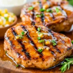 Grilled Honey Mustard Pork Chops