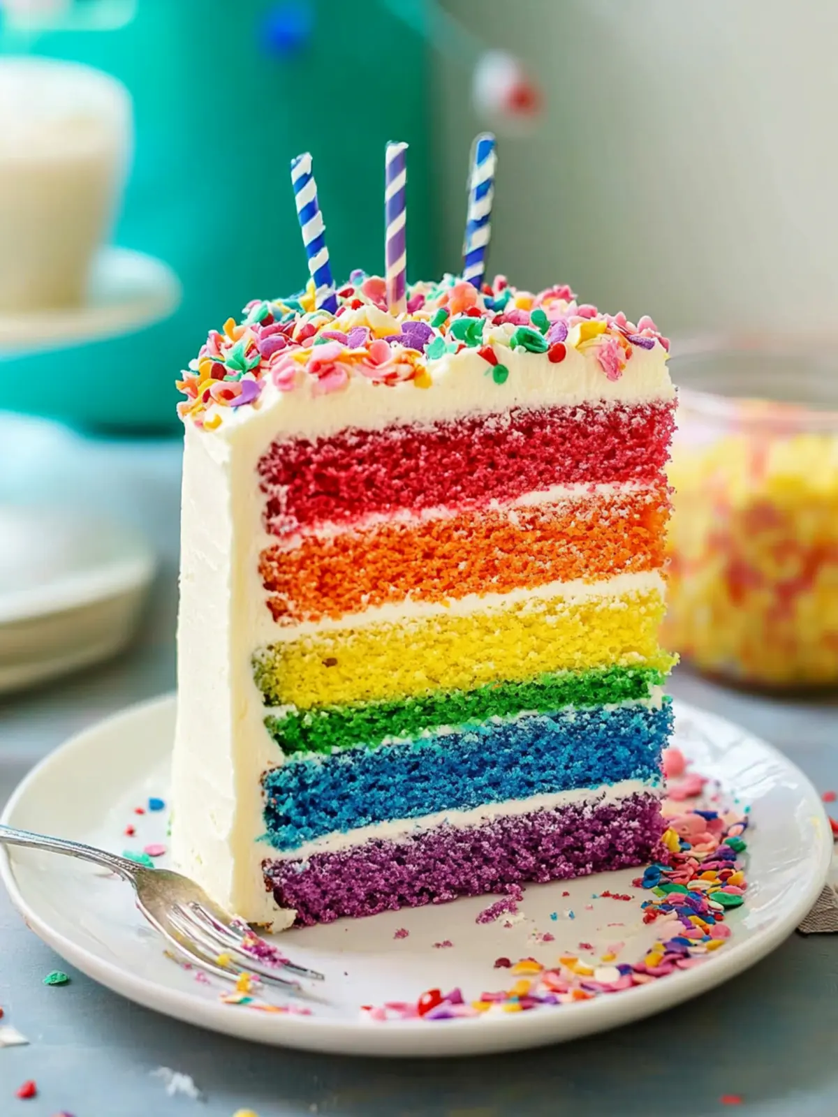Rainbow Layer Cake