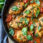 Tomato Basil Skillet Chicken