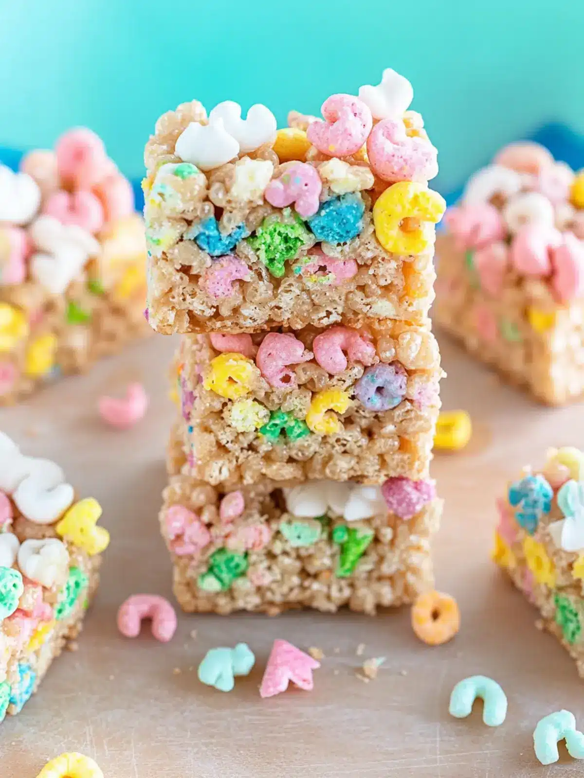 Lucky Charms Rice Krispie Treats for Sweet, No-Bake Fun 4 Lucky Charms Rice Krispie Treats