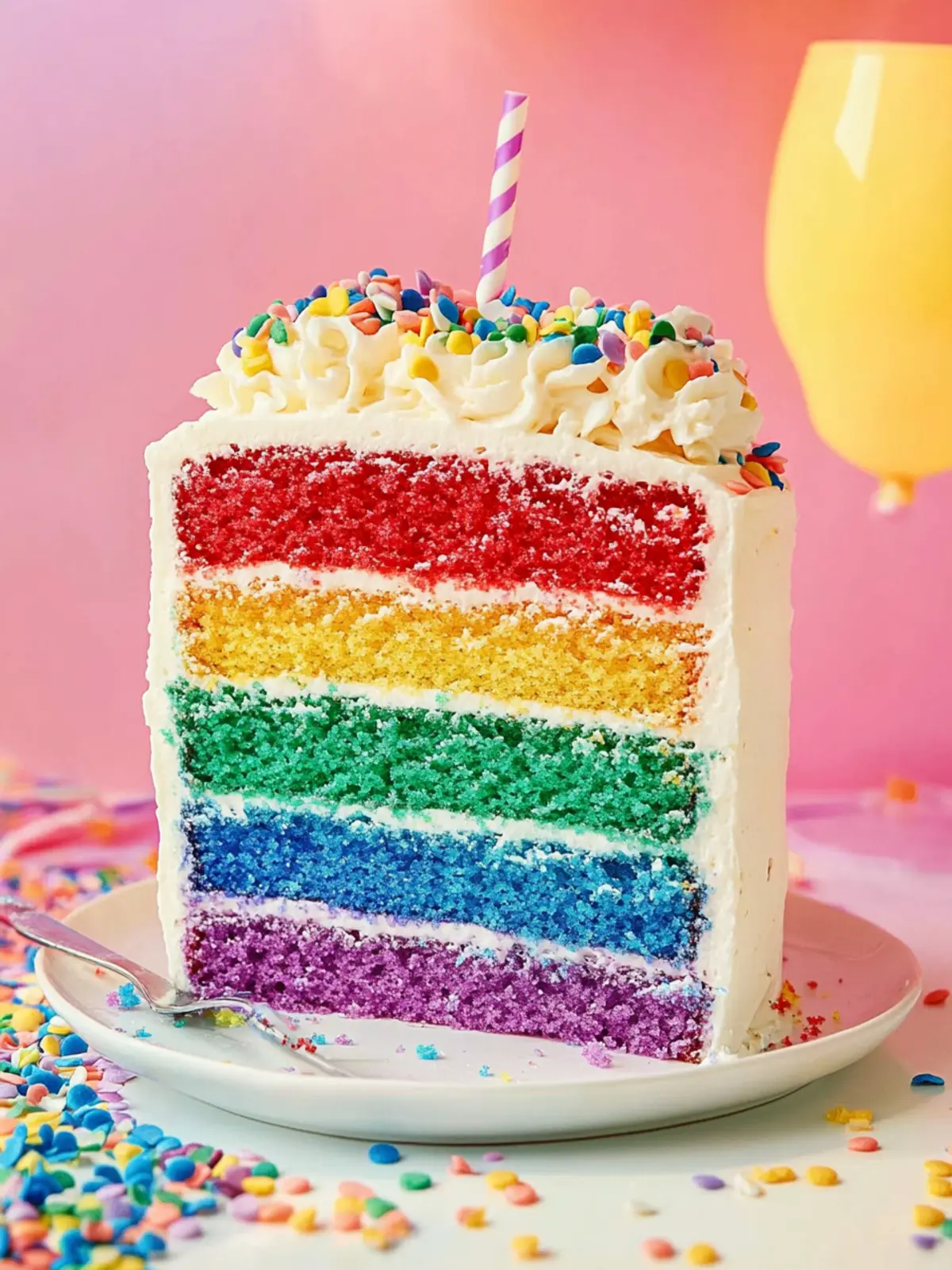 Rainbow Layer Cake