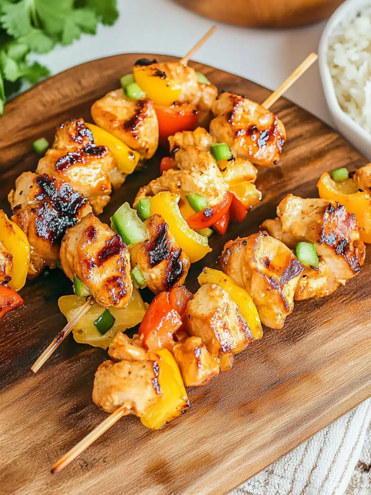 Hawaiian Chicken Kabobs