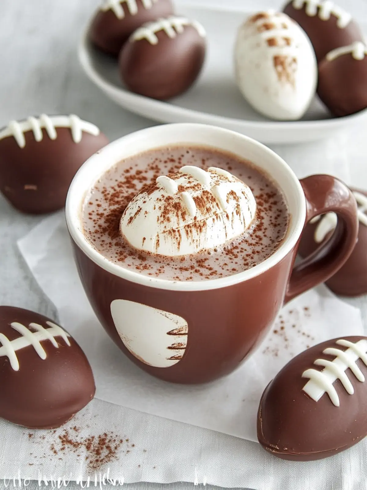 Football Hot Chocolate Bombs: Perfect Treat for Game Day Fun 4 Football Hot Chocolate Bombs