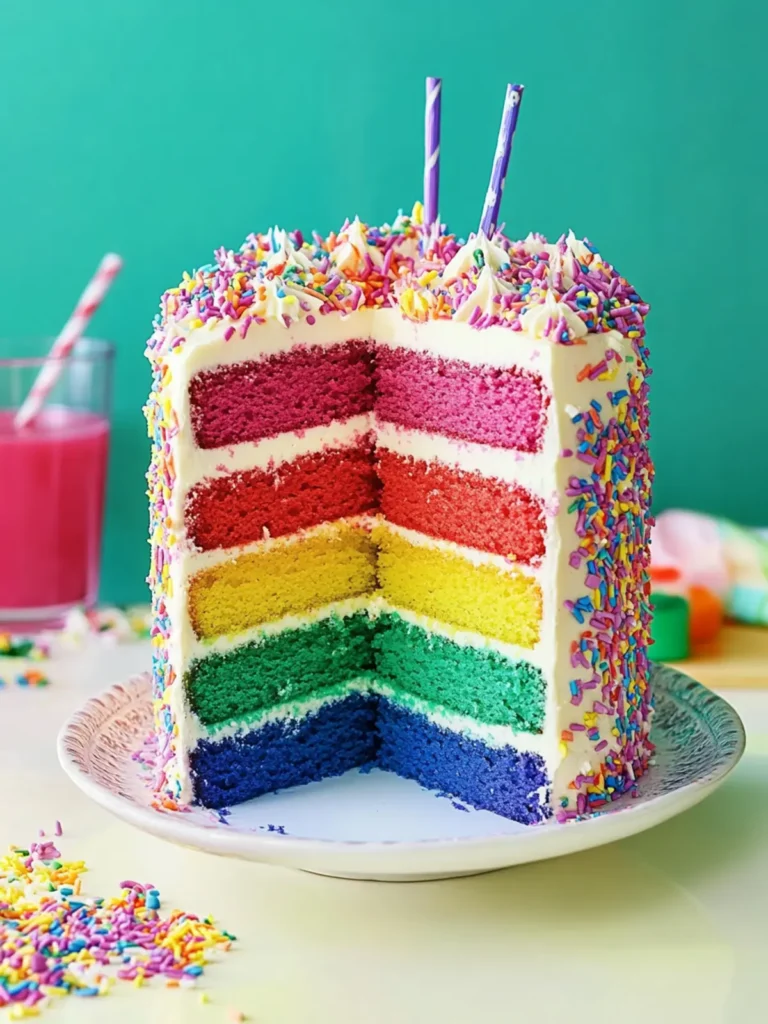 Rainbow Layer Cake
