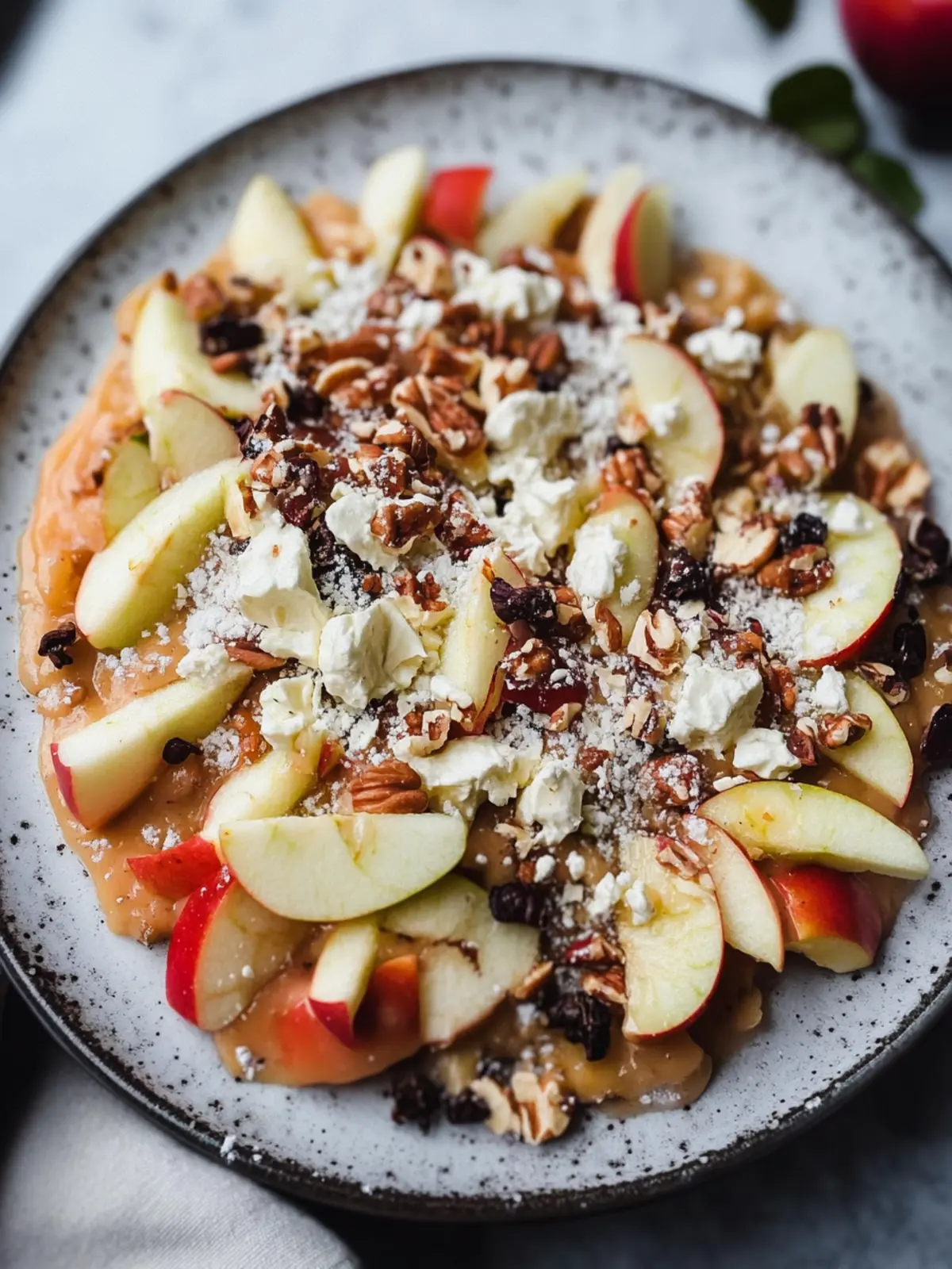 Delicious Healthy Apple Nachos with Nutty Drizzle That Delight 2 Healthy Apple Nachos