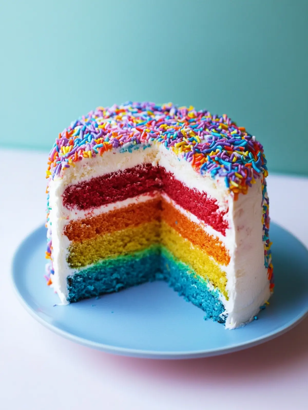 Easy Rainbow Cake