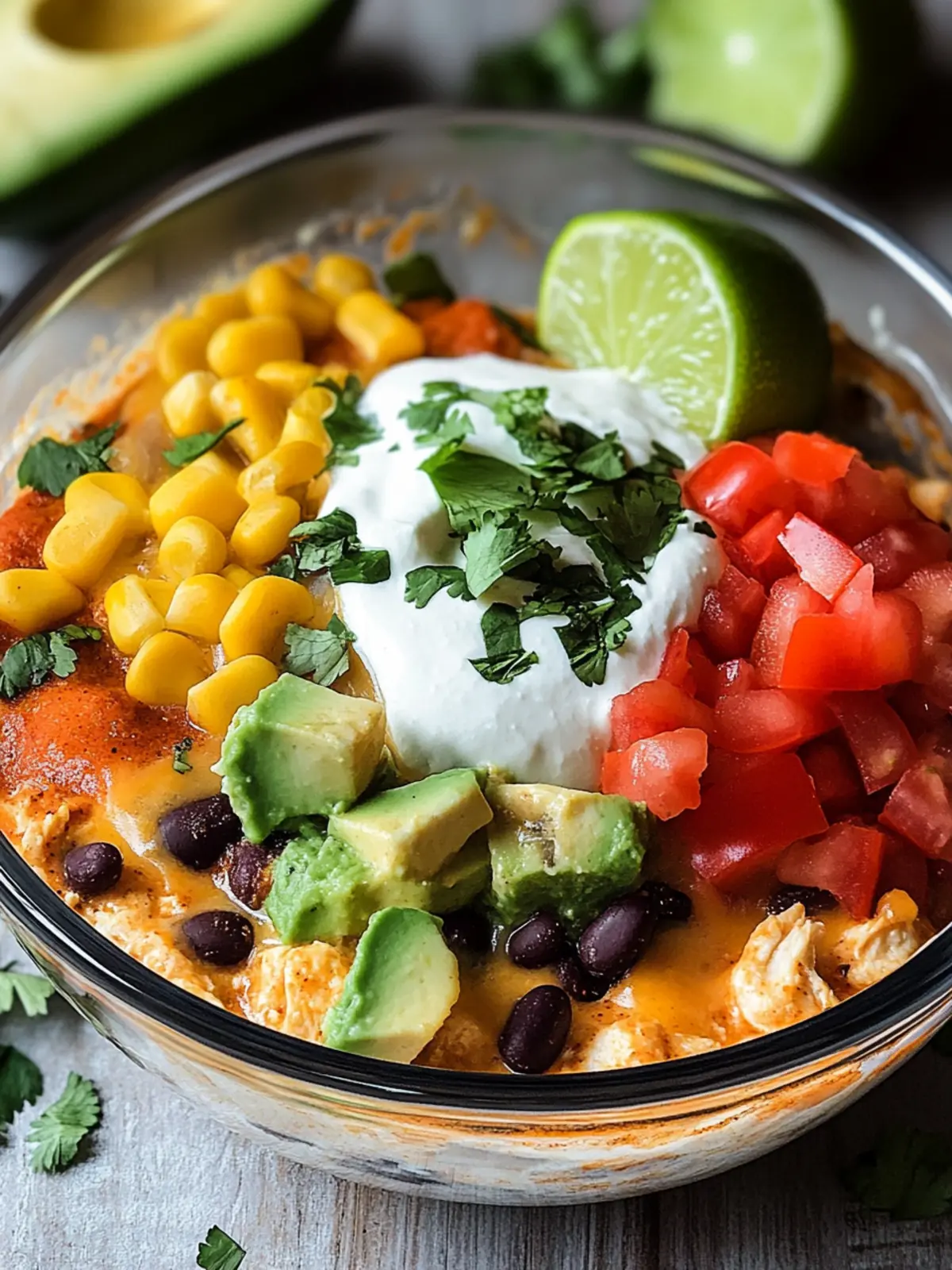 Cottage Cheese Chicken Enchilada Bowls for Healthy Comfort 4 Cottage Cheese Chicken Enchilada Bowls