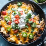 Sour Cream Chicken Enchilada Skillet