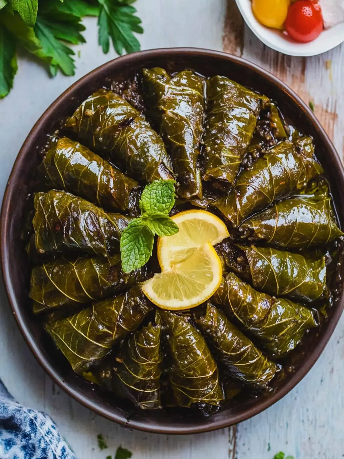 Vegetarian Stuffed Grape Leaves