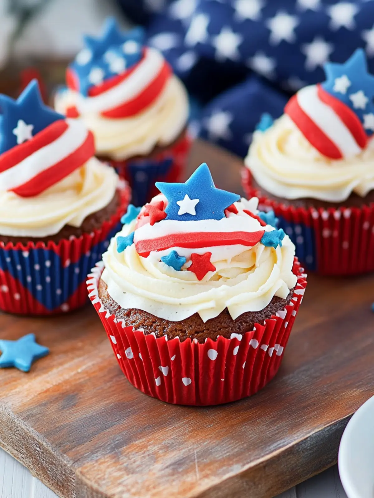 Delicious 4th July American Flag Cupcakes for Fun Celebrations 5 4th July American Flag Cupcakes