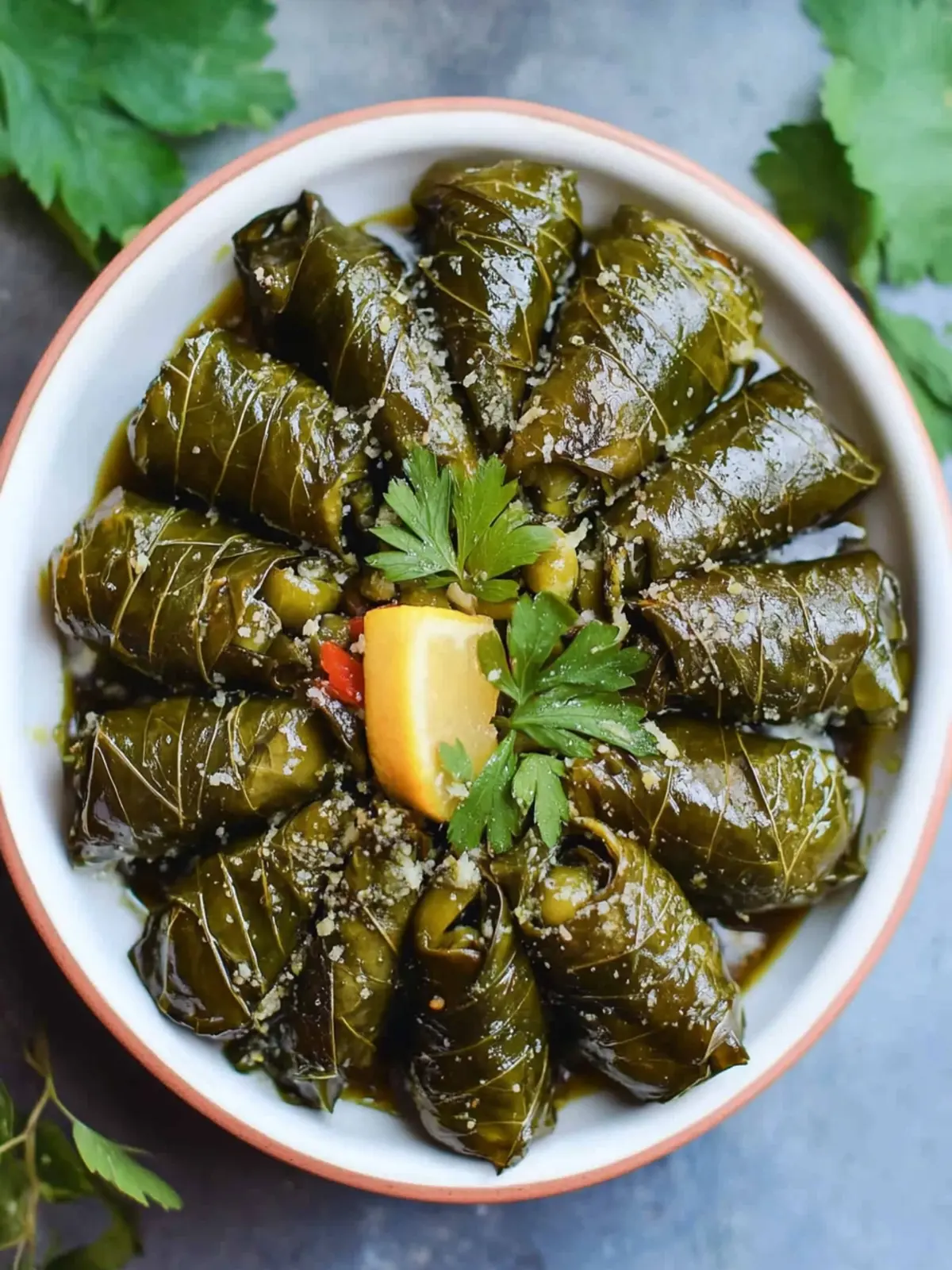 Vegetarian Stuffed Grape Leaves