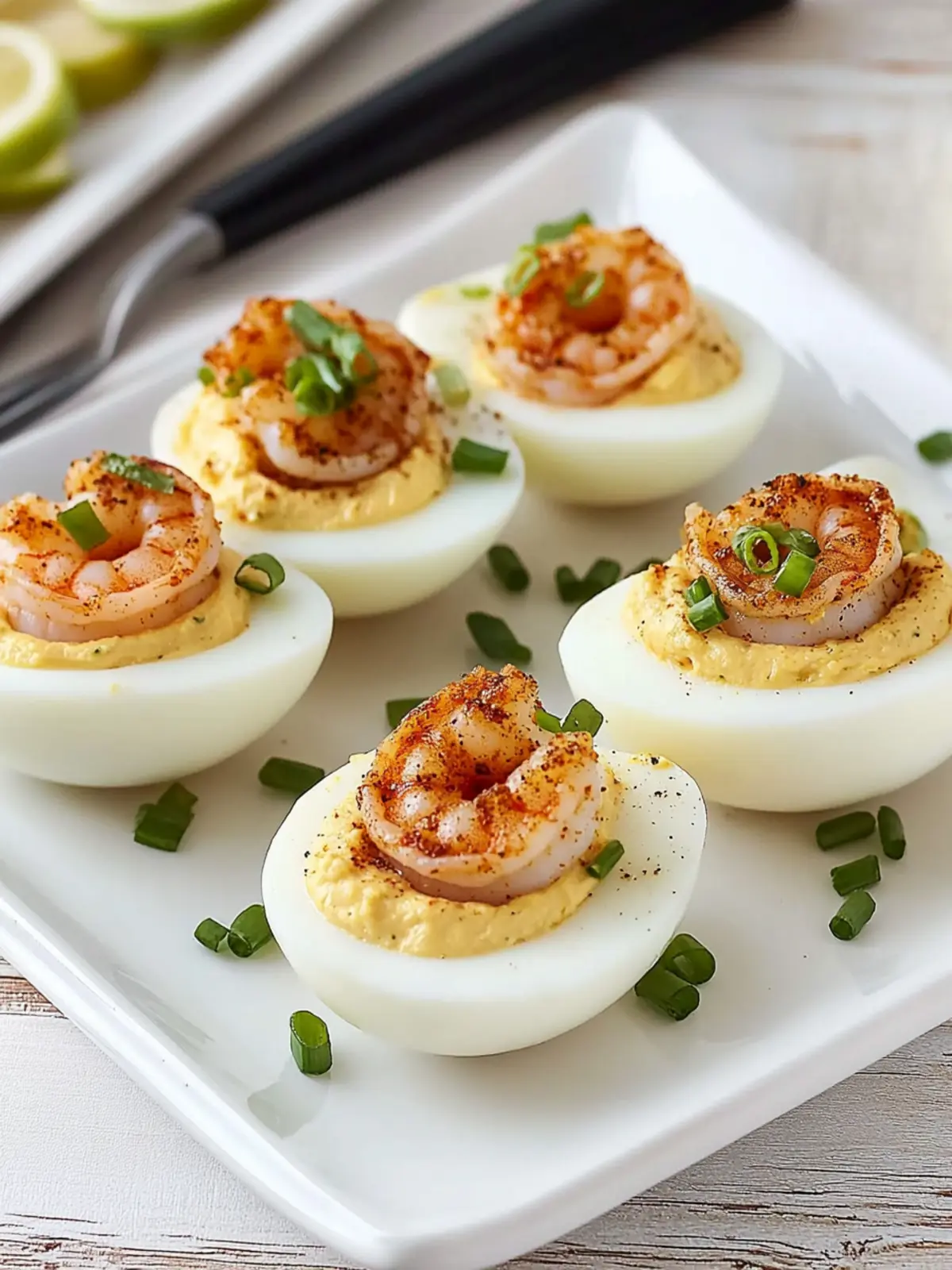 Cajun Deviled Eggs With Shrimp