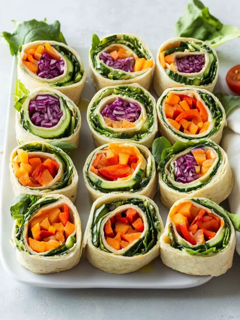 Rainbow Veggie Pinwheels That Are Fresh, Colorful, and Crowd-Approved