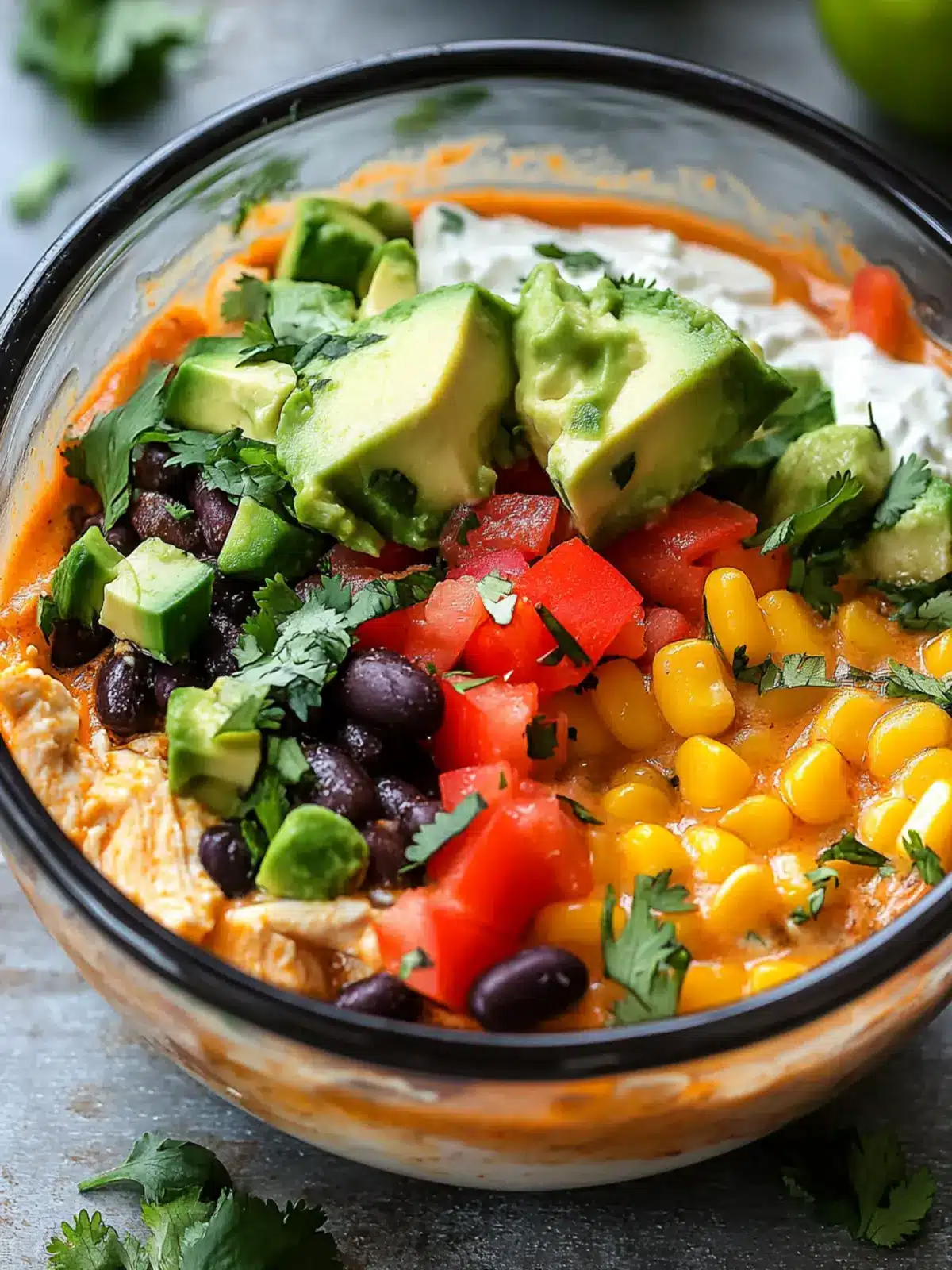 Cottage Cheese Chicken Enchilada Bowls for Healthy Comfort 5 Cottage Cheese Chicken Enchilada Bowls