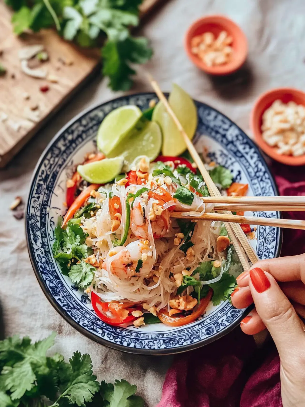 Thai Vermicelli Noodle Salad: A Fresh Twist for Any Celebration 4 Thai Vermicelli Noodle Salad