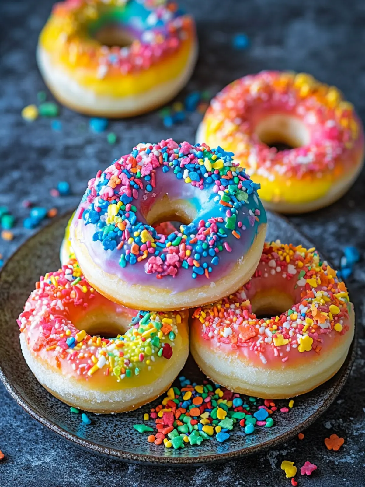 Rainbow Donuts