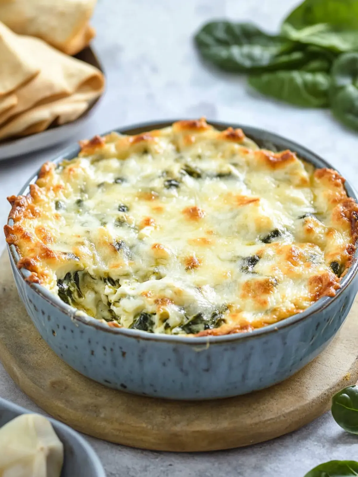 Creamy Cheesy Baked Spinach Artichoke Dip for Cozy Nights 2 Cheesy baked spinach artichoke dip
