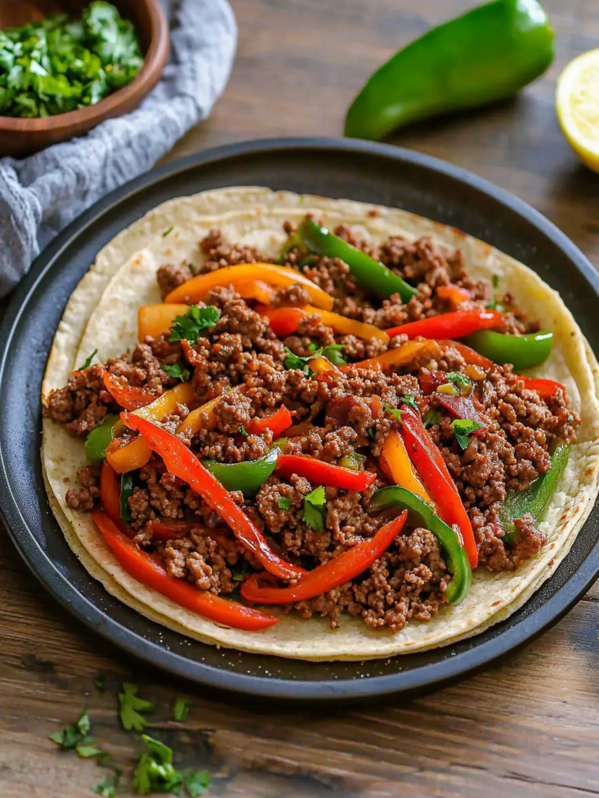 Ground Beef Fajita