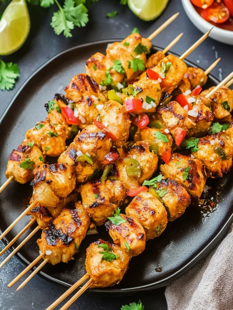 Thai Grilled Coconut Chicken Skewers
