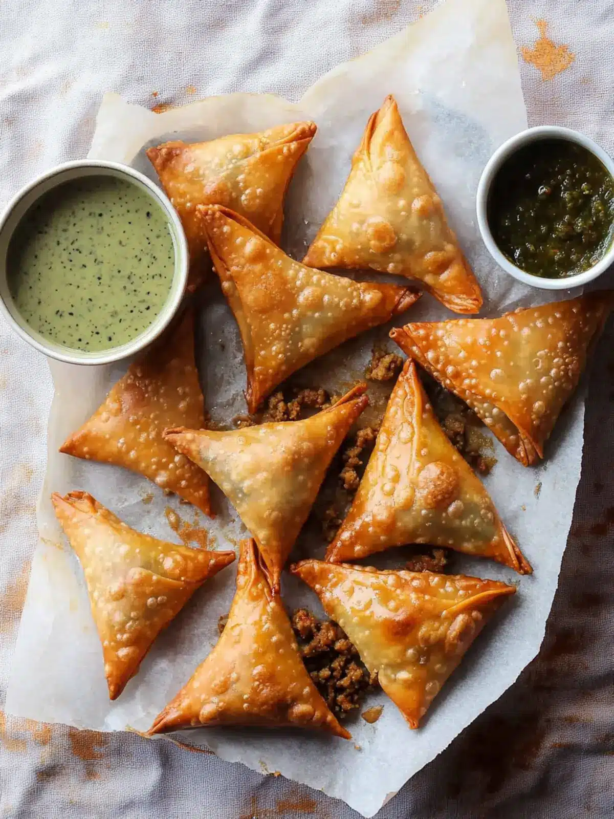 Crispy Keema Samosa Recipe (Easy Folding!)