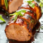 Grilled Pork Tenderloin with BBQ Glaze