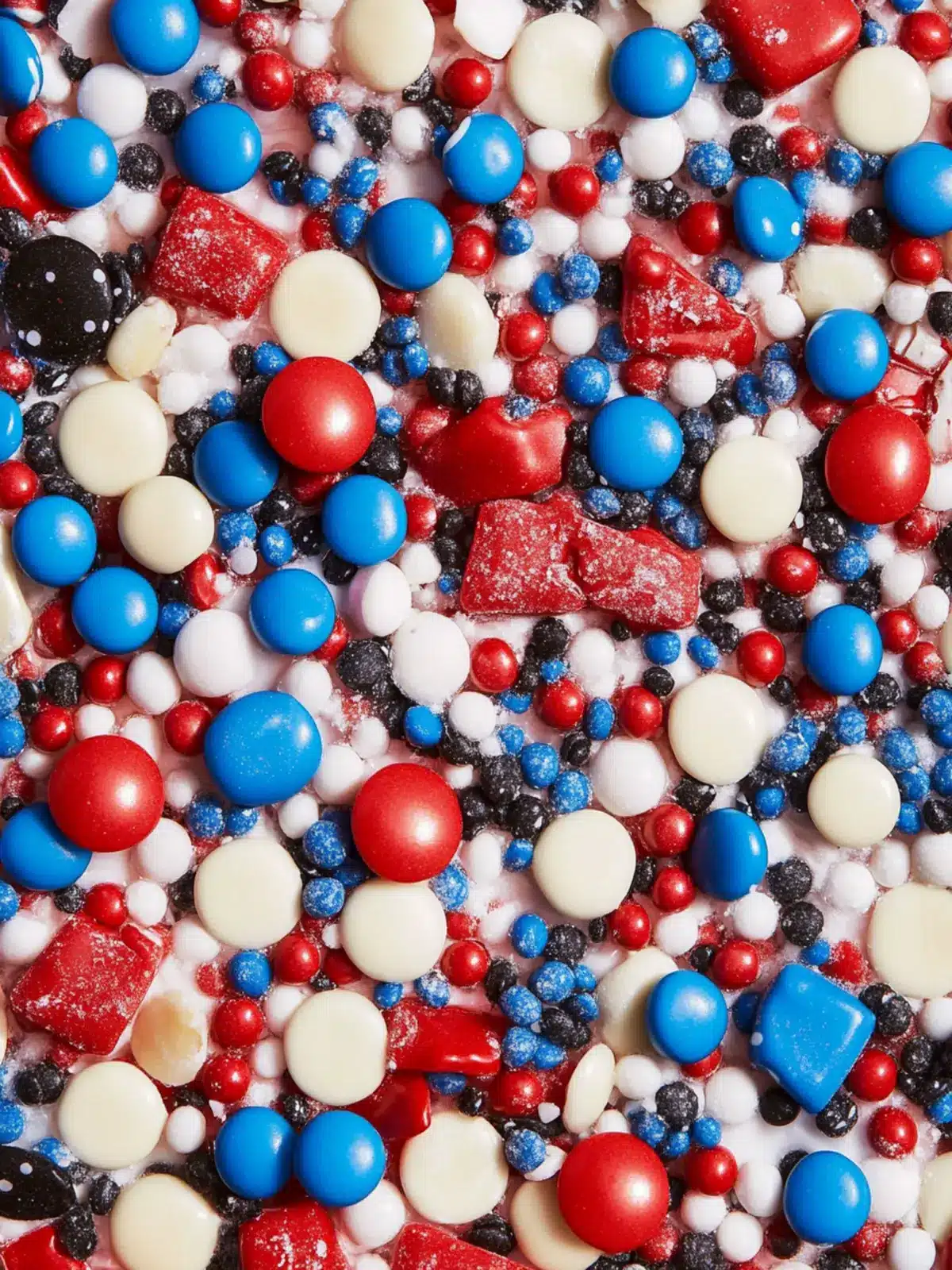 Delicious No-Bake Red, White, and Blue Candy Bark Recipe 4 Red, White, and Blue Candy