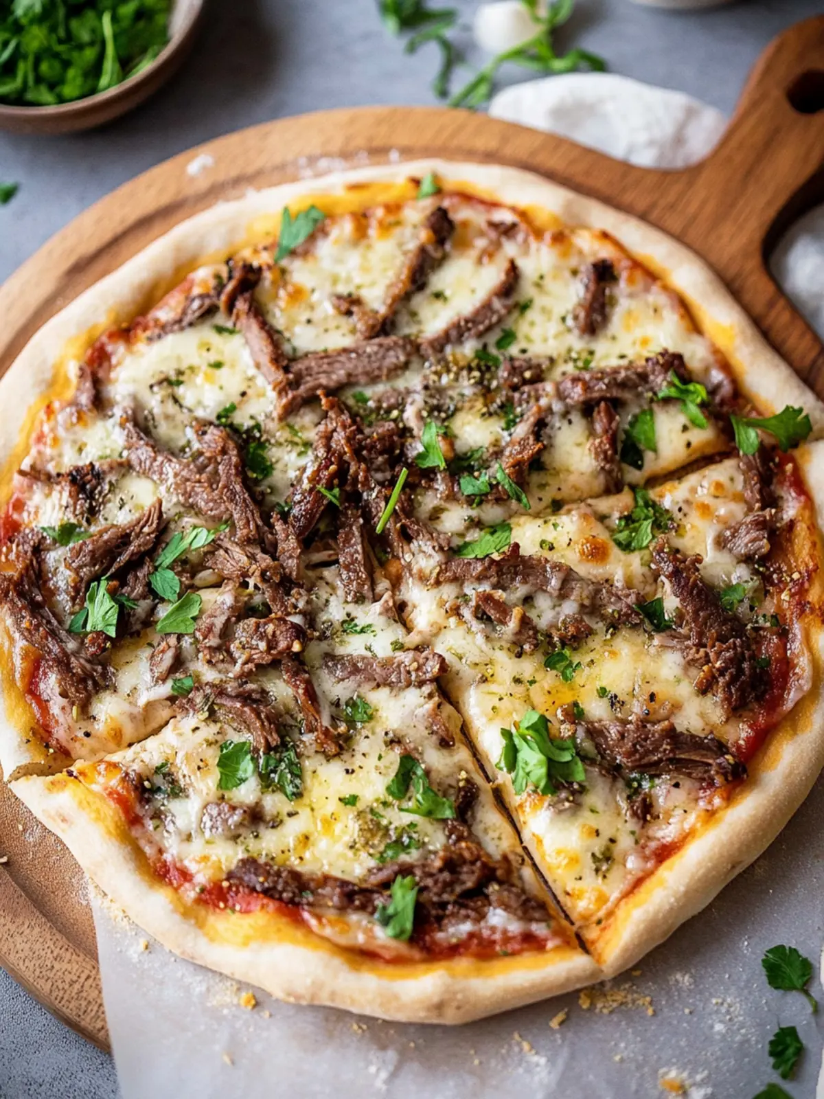 Philly Cheesesteak Pizza